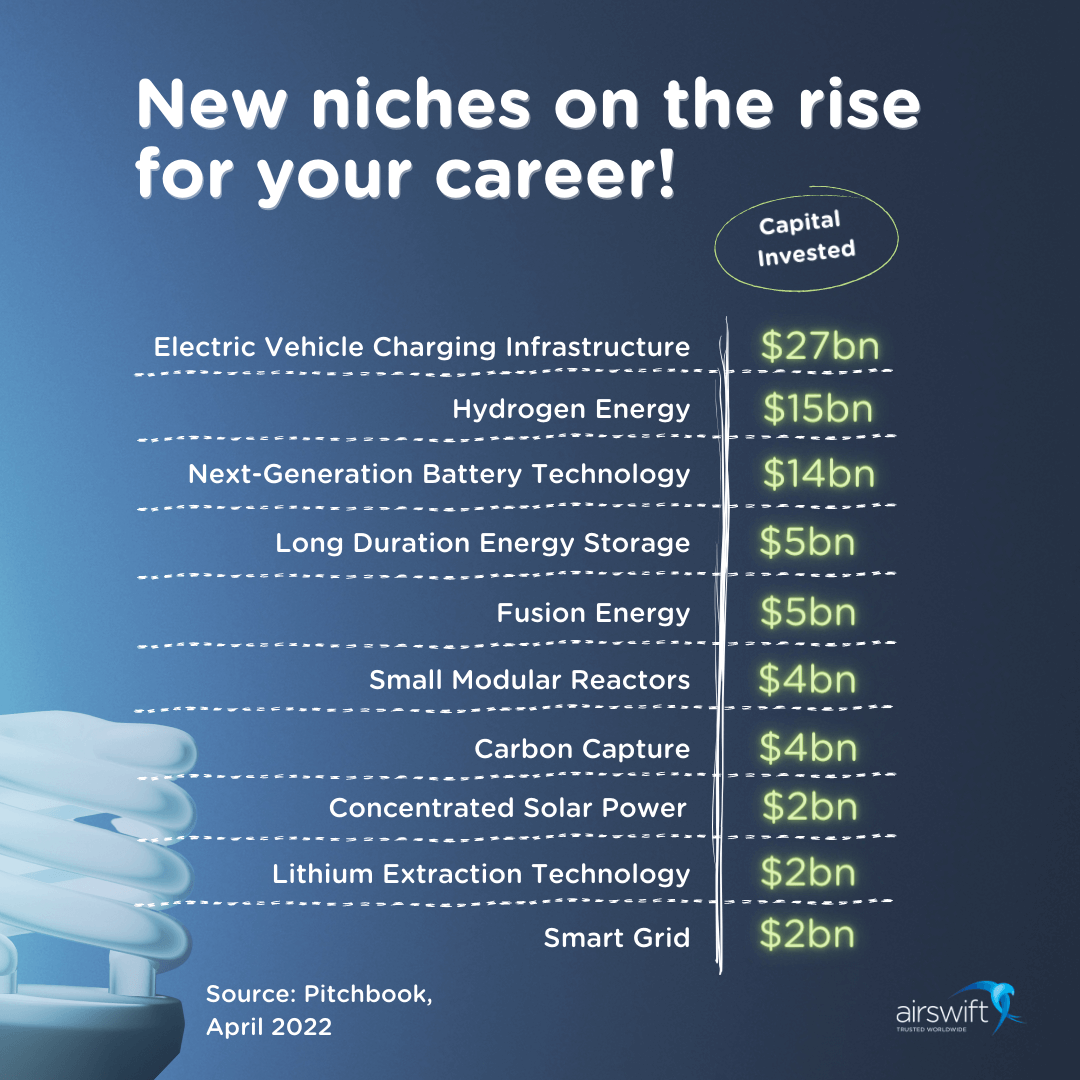 New niches on the rise for the energy industry